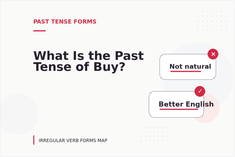 What Is the Past Tense of Buy?