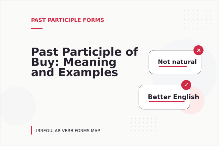 Past Participle of Buy: Meaning and Examples Past Participle of Buy: Meaning and Examples