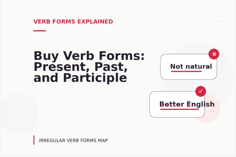 Buy Verb Forms: Present, Past, and Participle Buy Verb Forms: Present, Past, and Participle