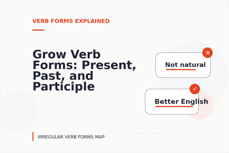 Grow Verb Forms: Present, Past, and Participle Grow Verb Forms: Present, Past, and Participle