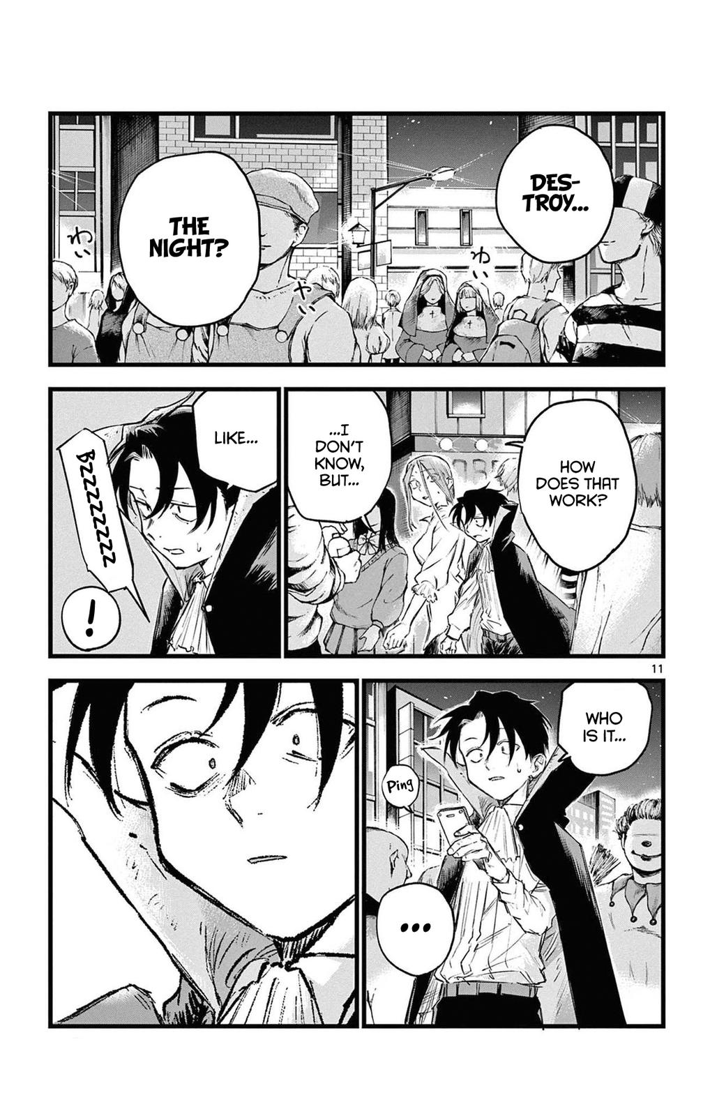 Yofukashi no Uta Chapter 88 Page 11