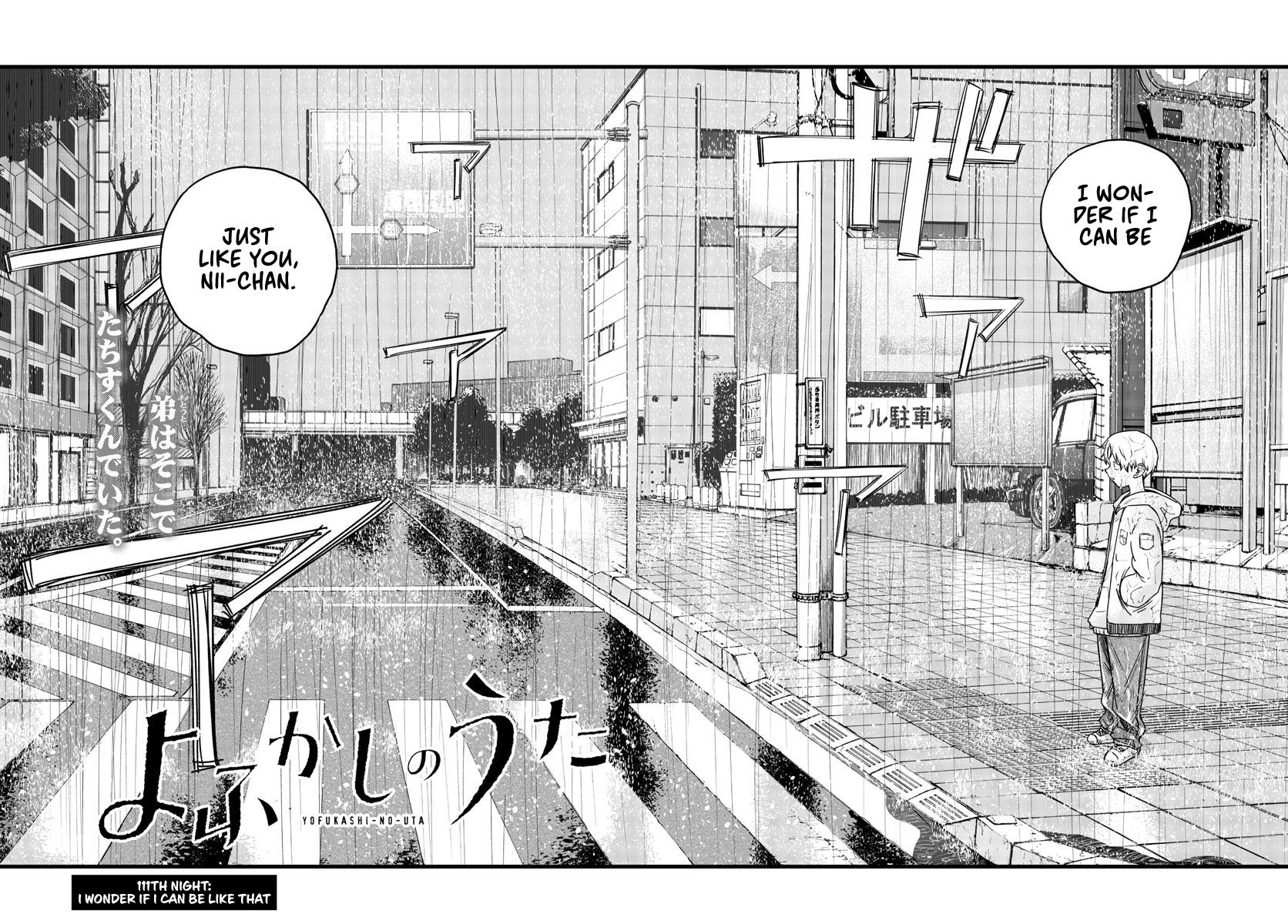 Yofukashi no Uta Chapter 111 Page 2